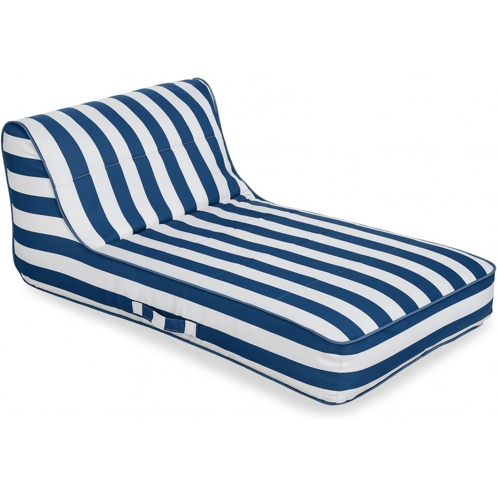 Kids Outdoor Lounger Chair - Стильный надувной шезлонг-лежак с обивкой, большое