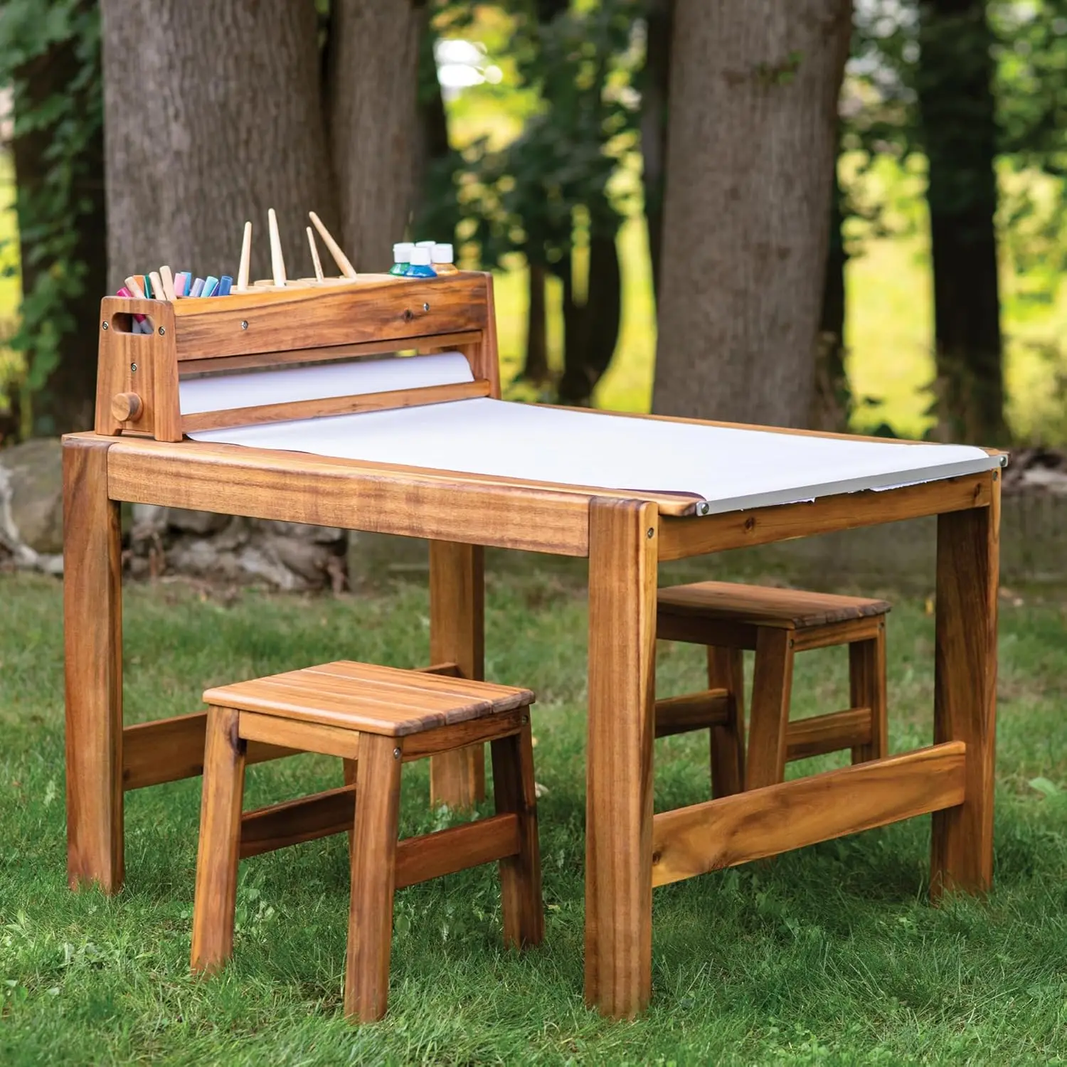 Kids Outdoor Table And Chairs - Набор для творчества Acadia Outdoor: детский