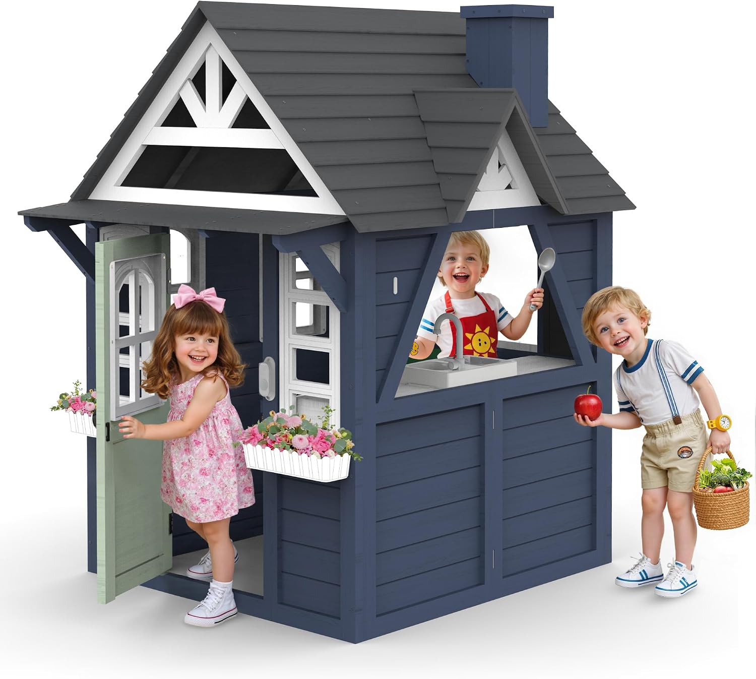 Kids Outdoor Sink - Детский игровой домик для улицы, современный