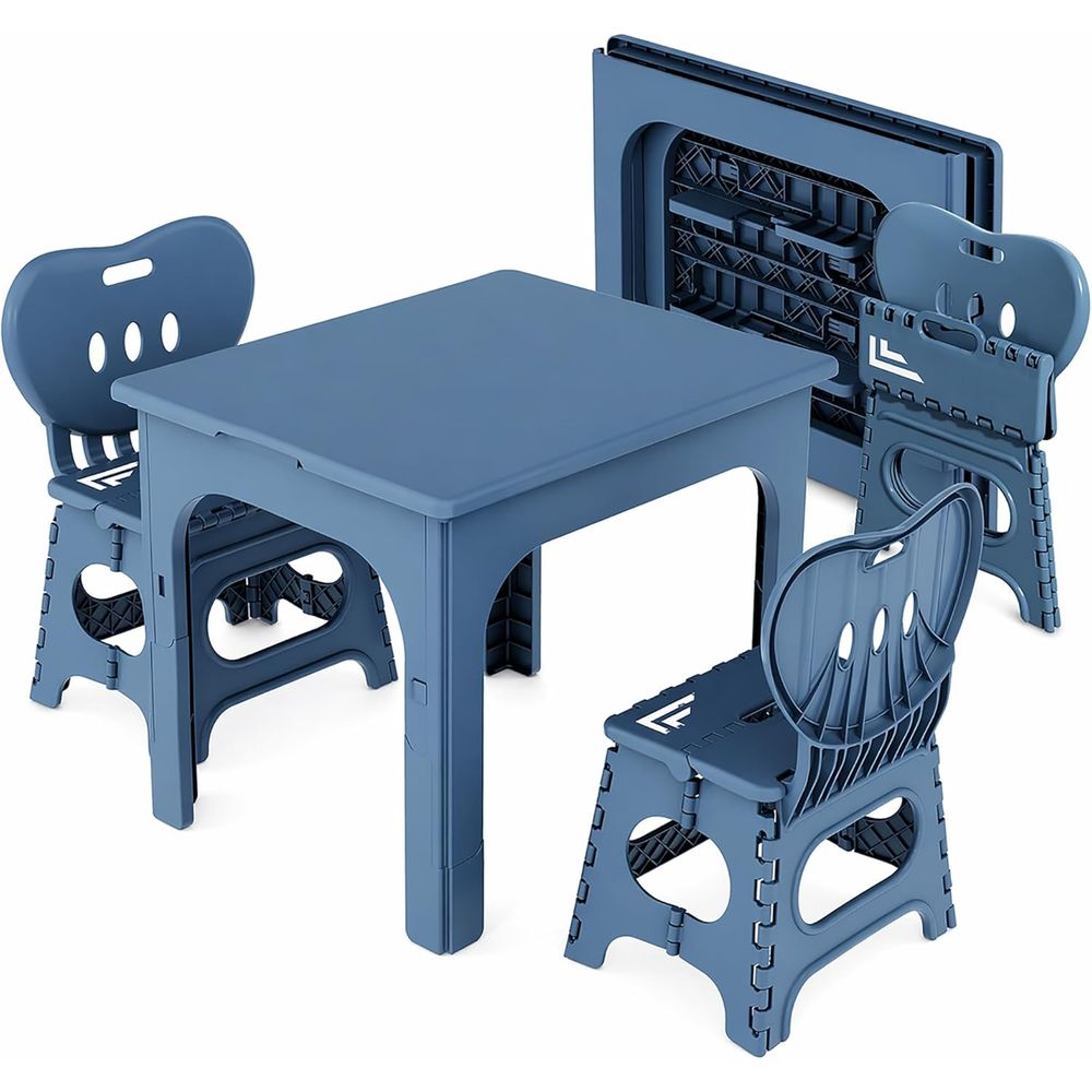 Kids Outdoor Table And Chairs - Складной комплект стола и стульев, регулируемый