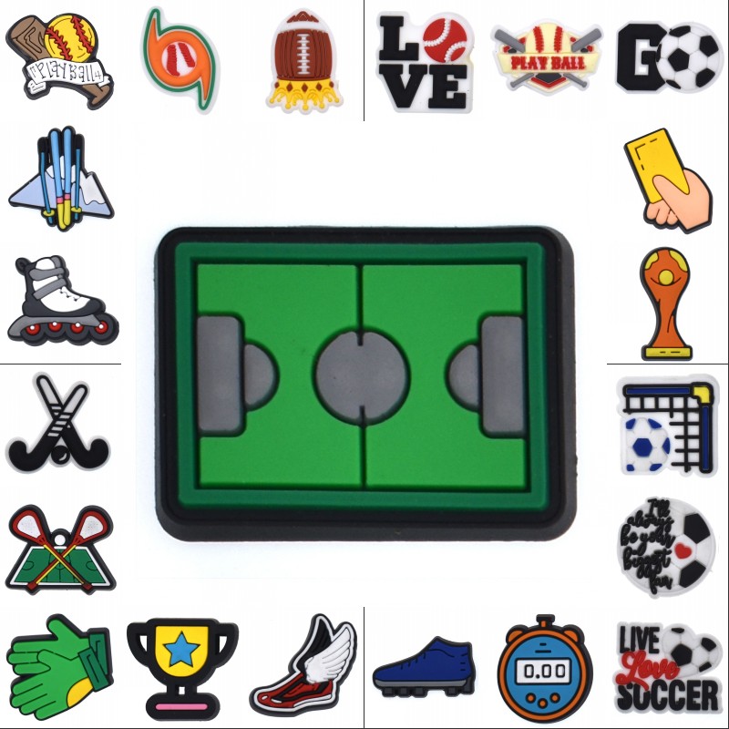 Kids Outdoor Hockey Set - Садовые сабо, застежки для обуви, желтые/красные