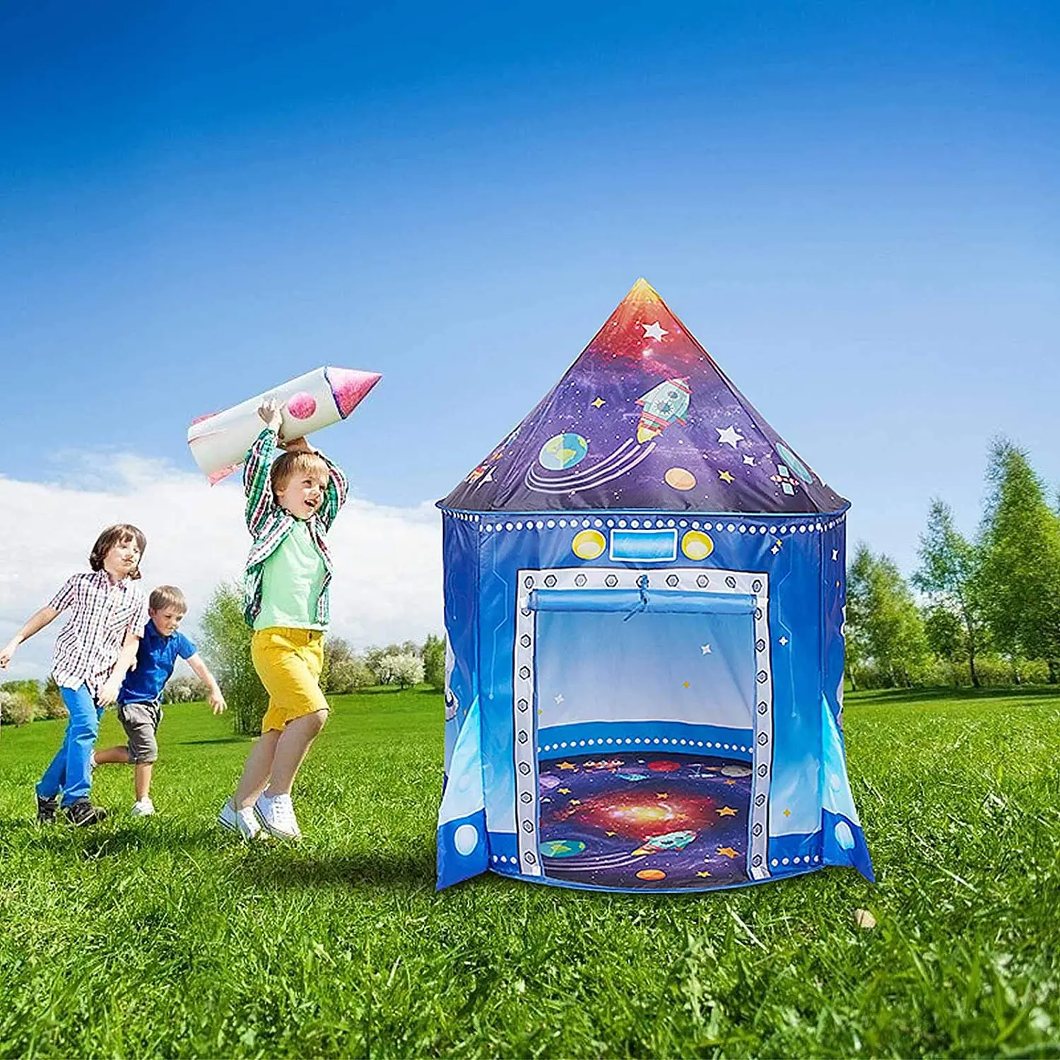 Детская палатка-ракета, раскла – обзор и цена Outdoor Tent Playhouse