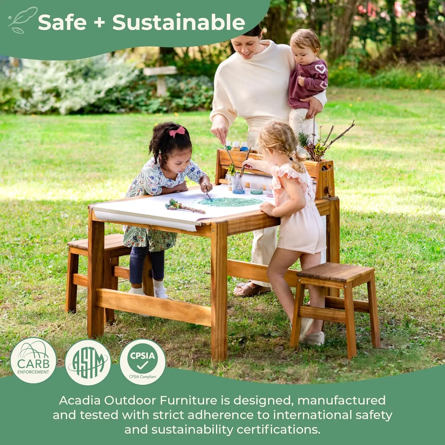 Набор для творчества Acadia Ou – обзор и цена Kids Outdoor Table And Chairs