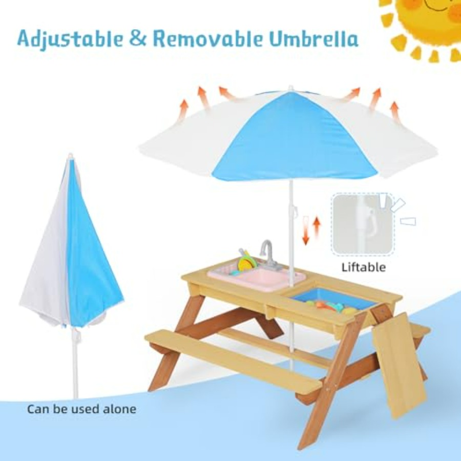 Детский уличный стол для пикни – обзор и цена Kids Outdoor Sink