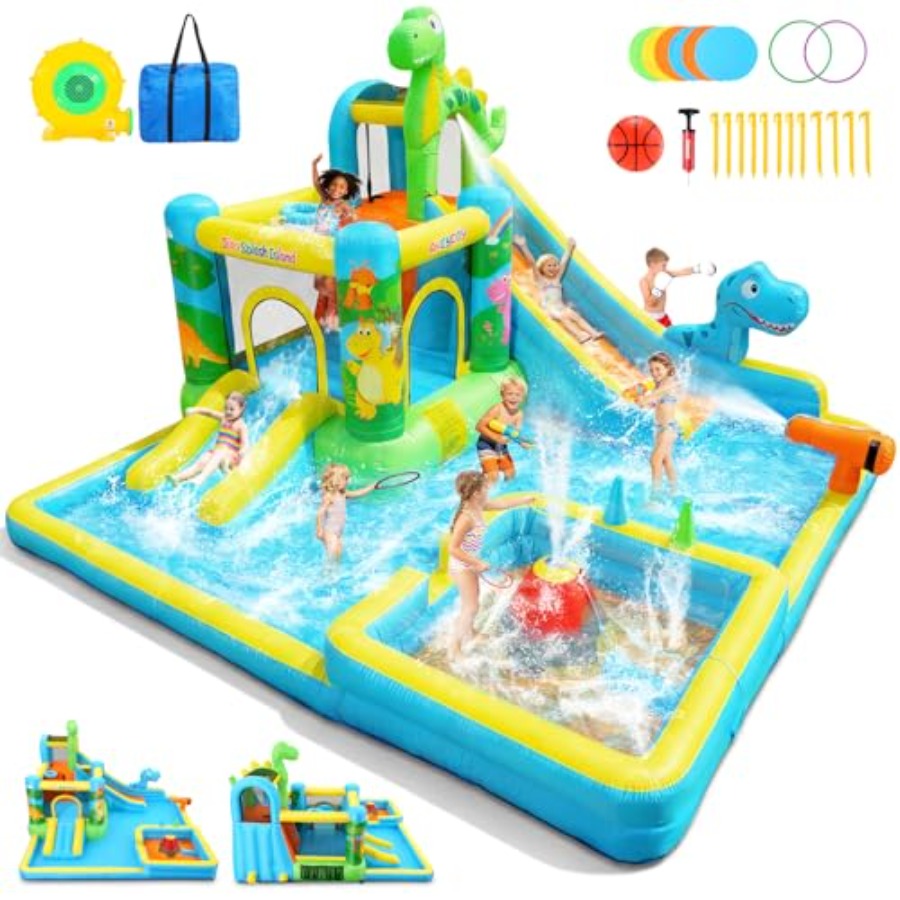 Надувная водная горка для улиц – обзор и цена Kids Outdoor Inflatable Water Slide