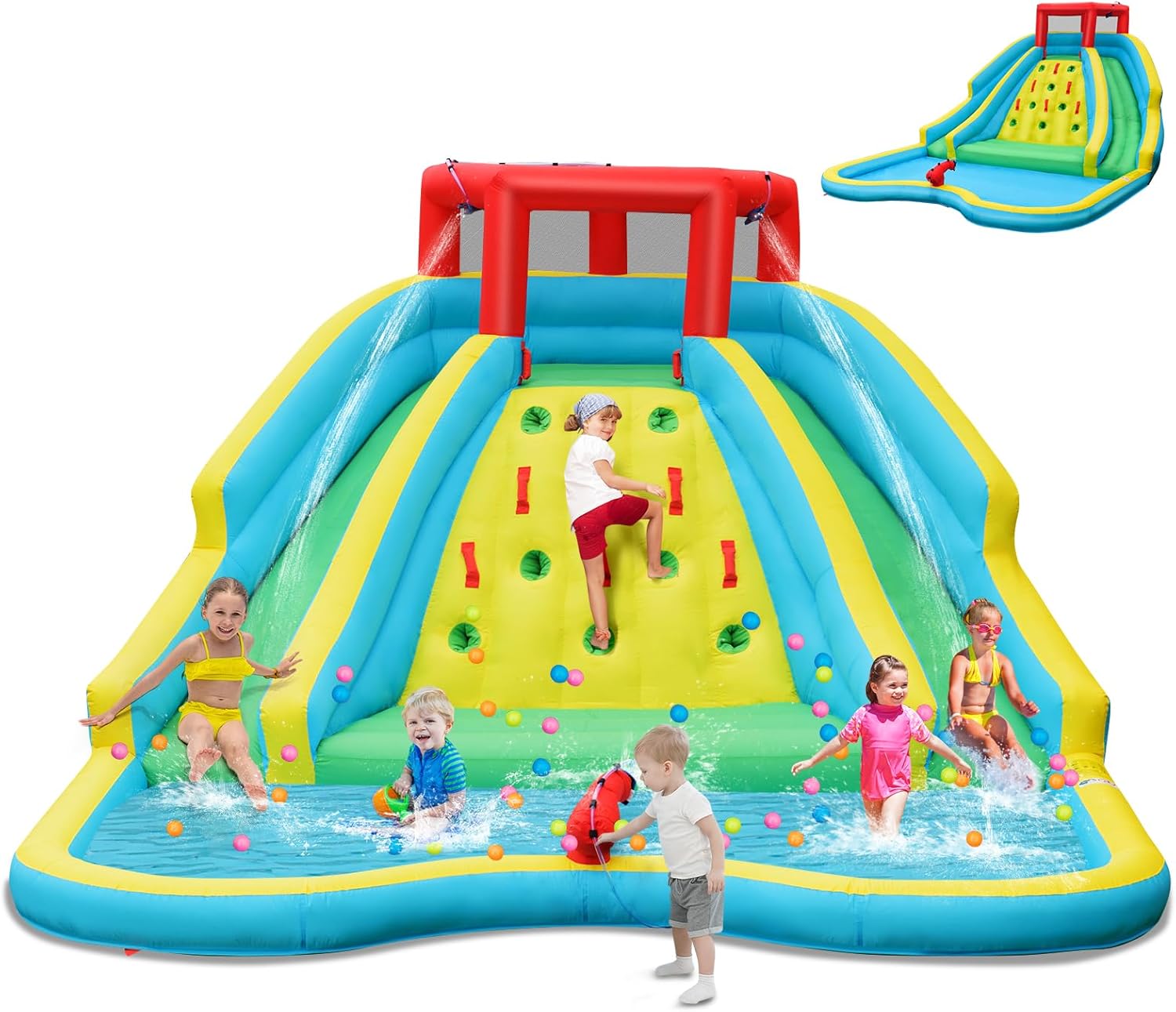 Гигантская надувная водная гор – обзор и цена Kids Outdoor Inflatable Water Slide