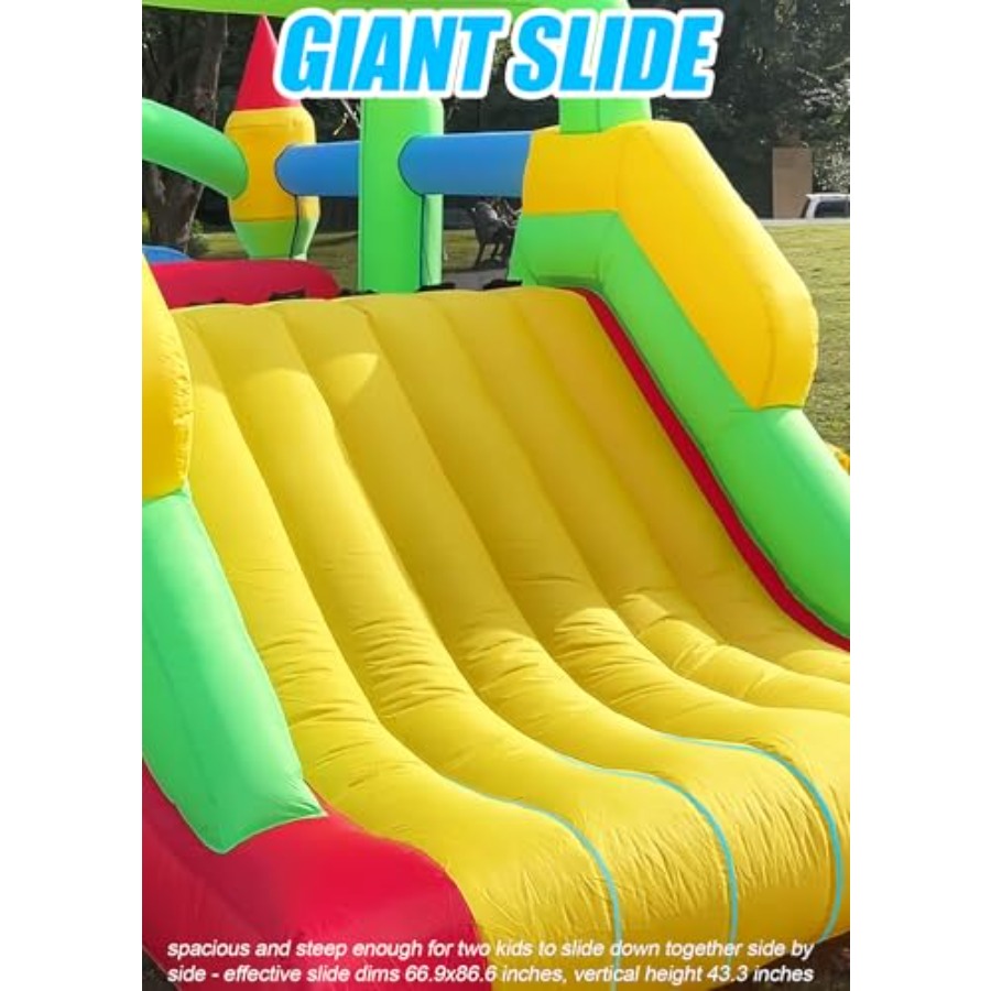Надувной батут-полоса препятст – обзор и цена Kids Outdoor Bounce House