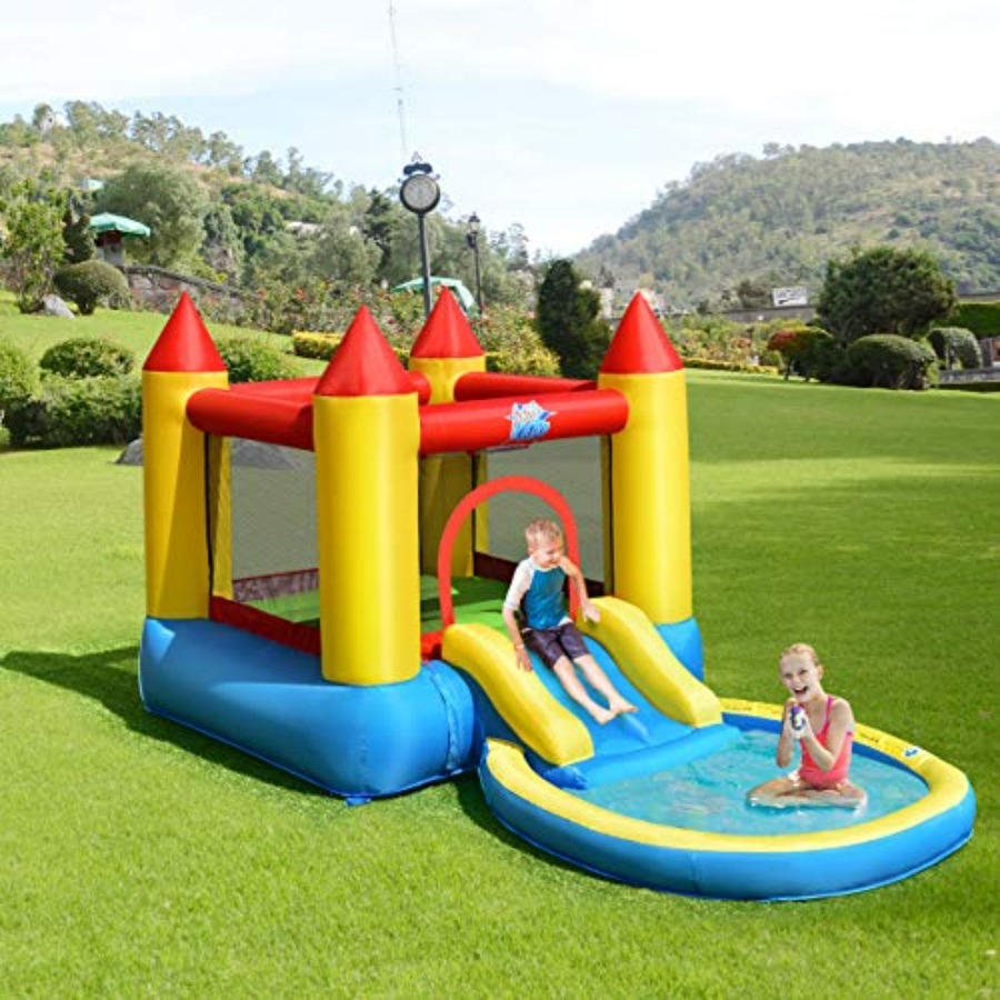 Надувной батут для детей 3-5 л – обзор и цена Kids Outdoor Inflatable Water Slide