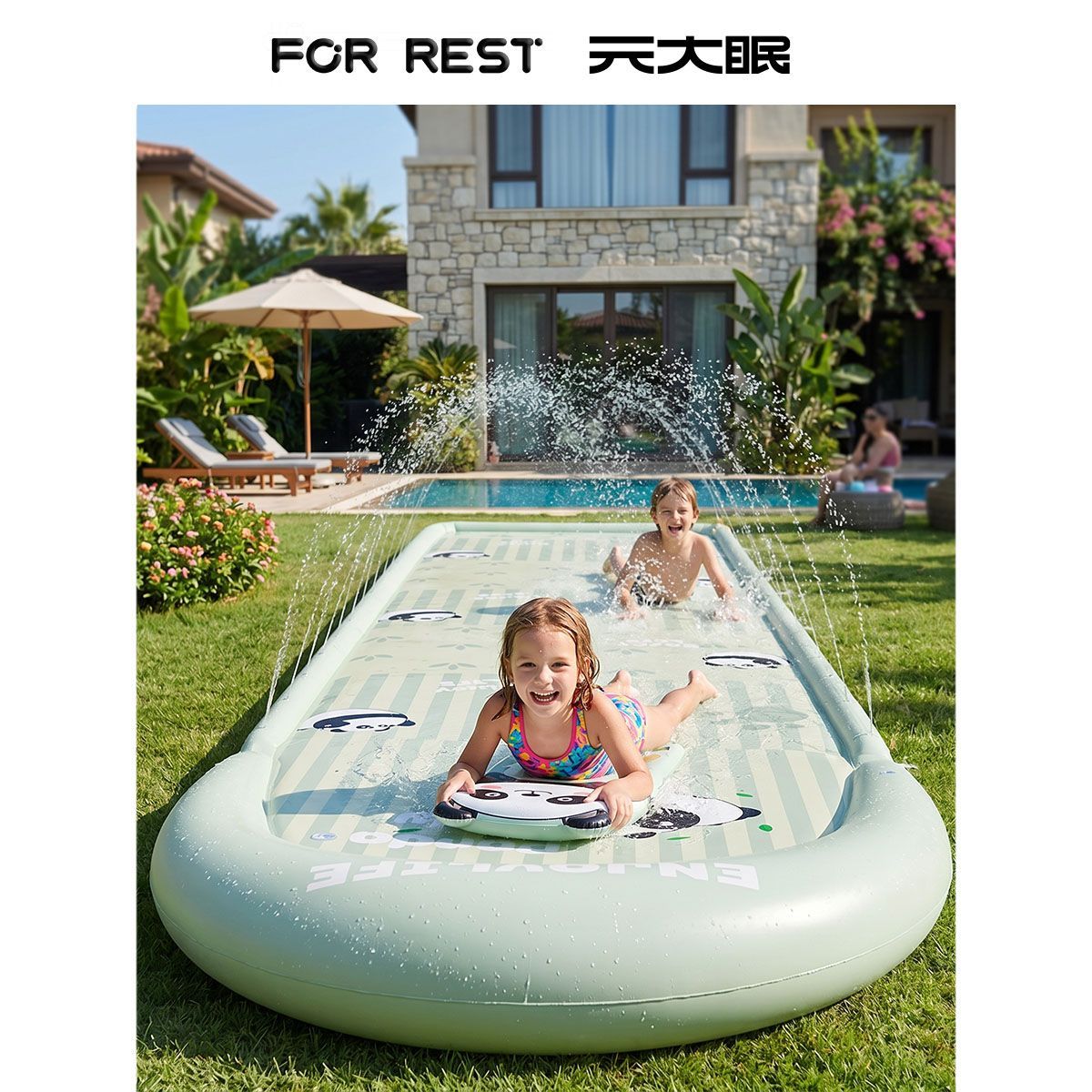 Новый детский надувной водный  – обзор и цена Kids Outdoor Inflatable Water Slide