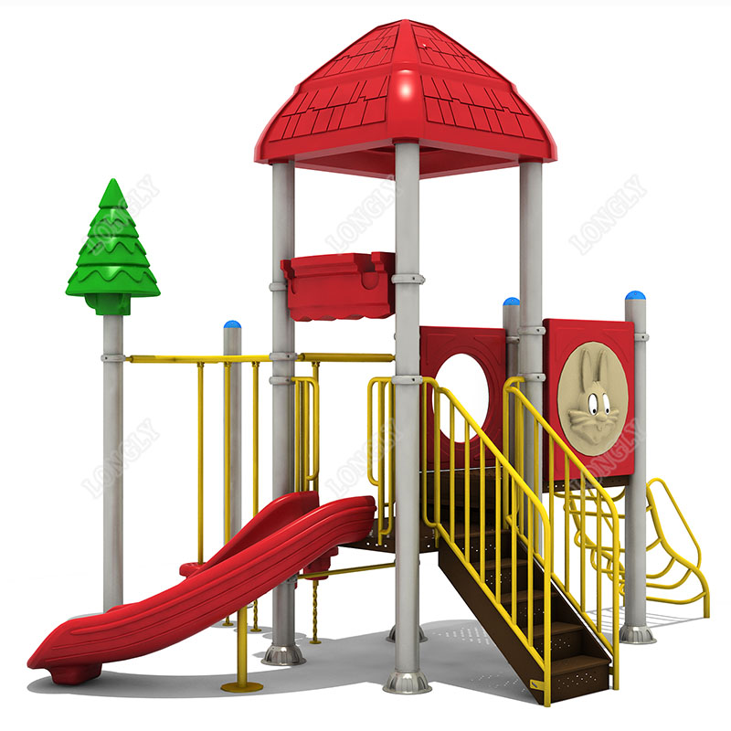 Красная пластиковая горка для  – обзор и цена Kids Outdoor Park