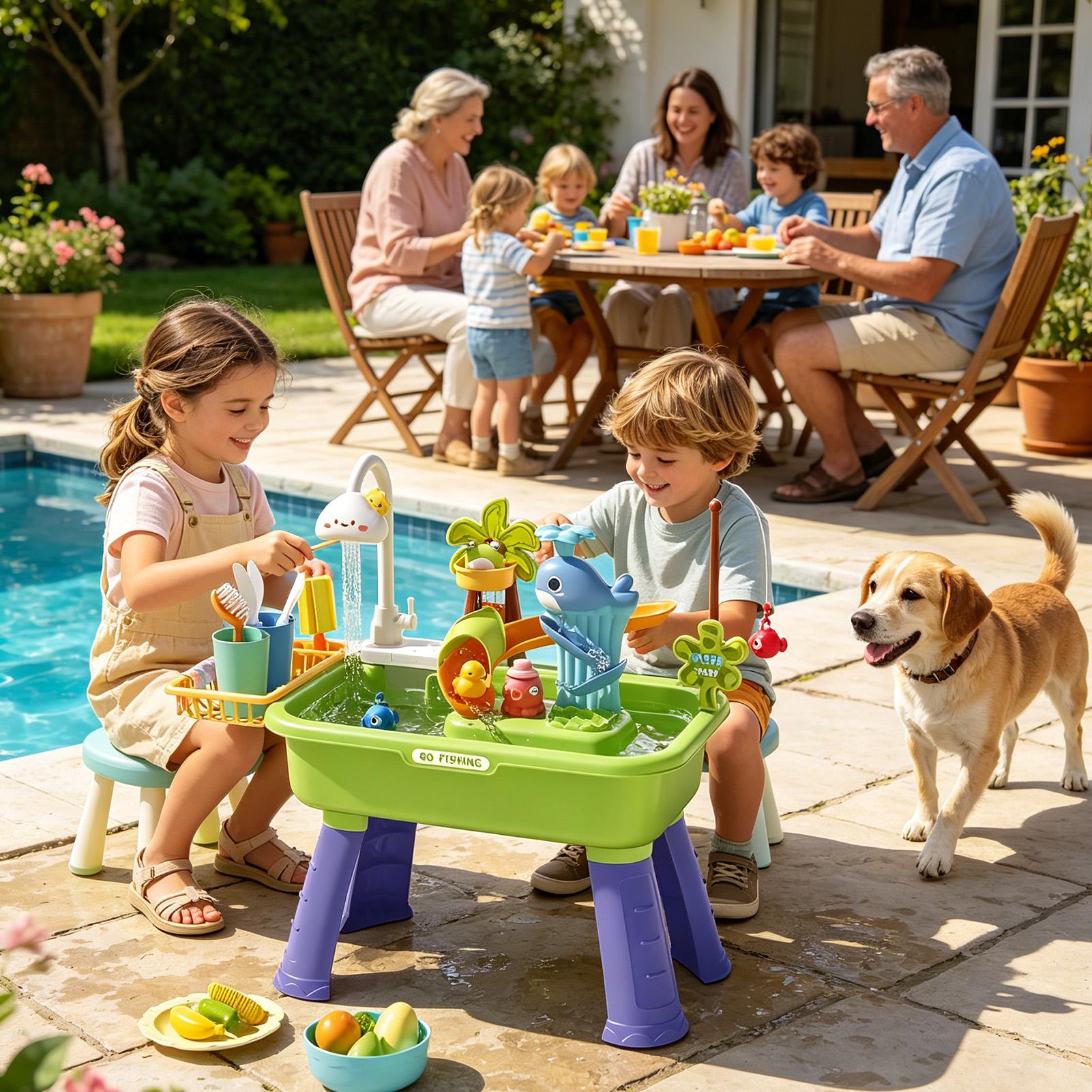 Водный столик для детей с насо – обзор и цена Kids Outdoor Sink
