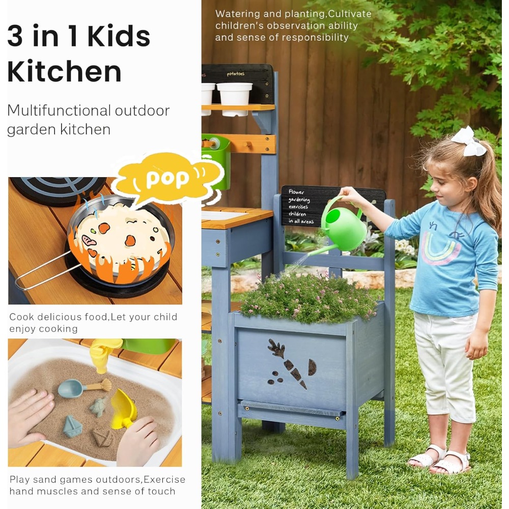 Детская уличная игровая кухня  – обзор и цена Kids Outdoor Sink