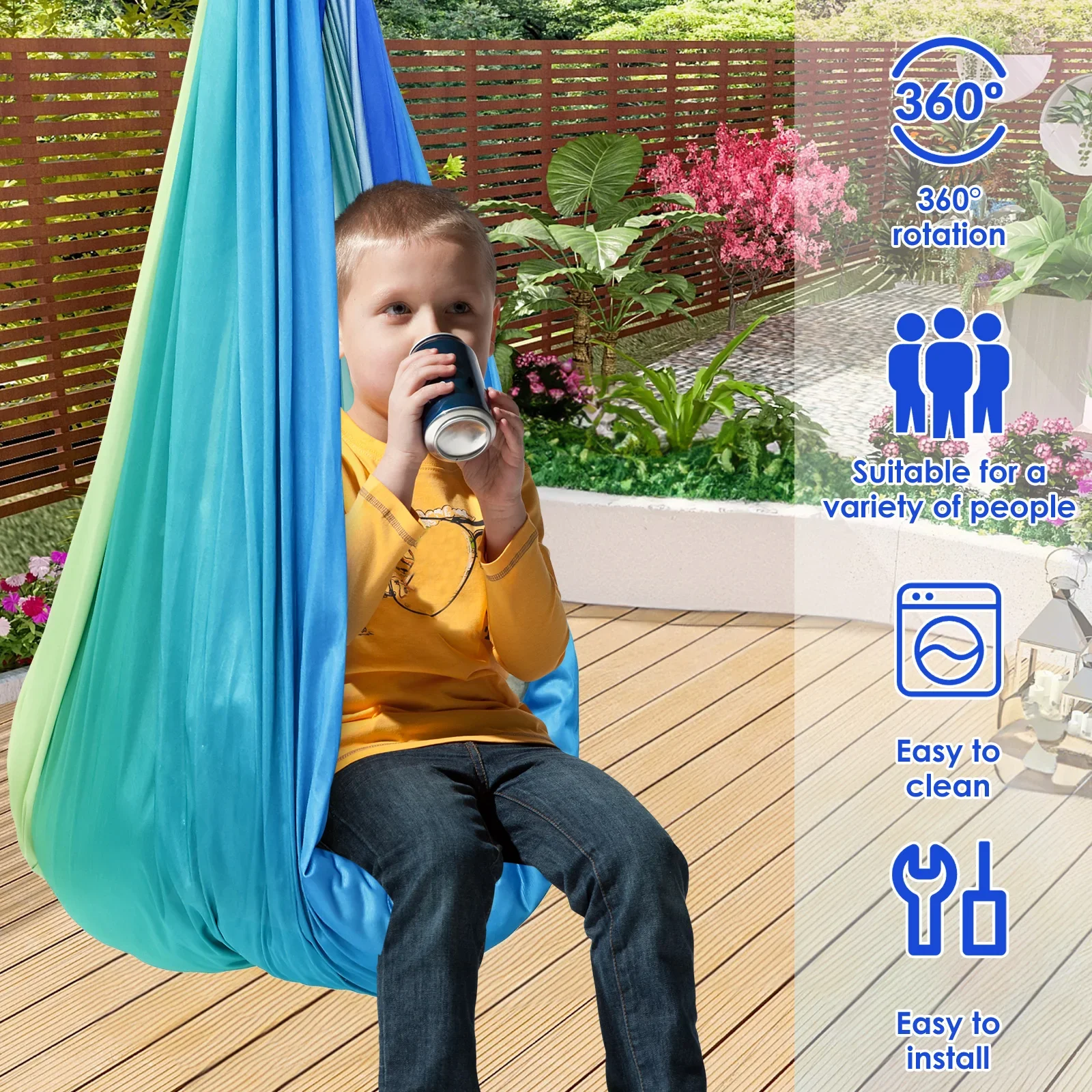 Сенсорные качели-гамак для дет – обзор и цена Kids Outdoor Furniture