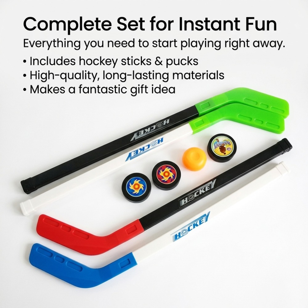 Пластиковая хоккейная клюшка 7 – обзор и цена Kids Outdoor Hockey Set