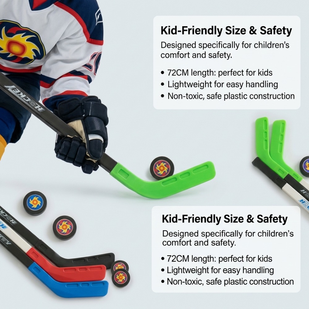 Пластиковая хоккейная клюшка 7 – обзор и цена Kids Outdoor Hockey Set