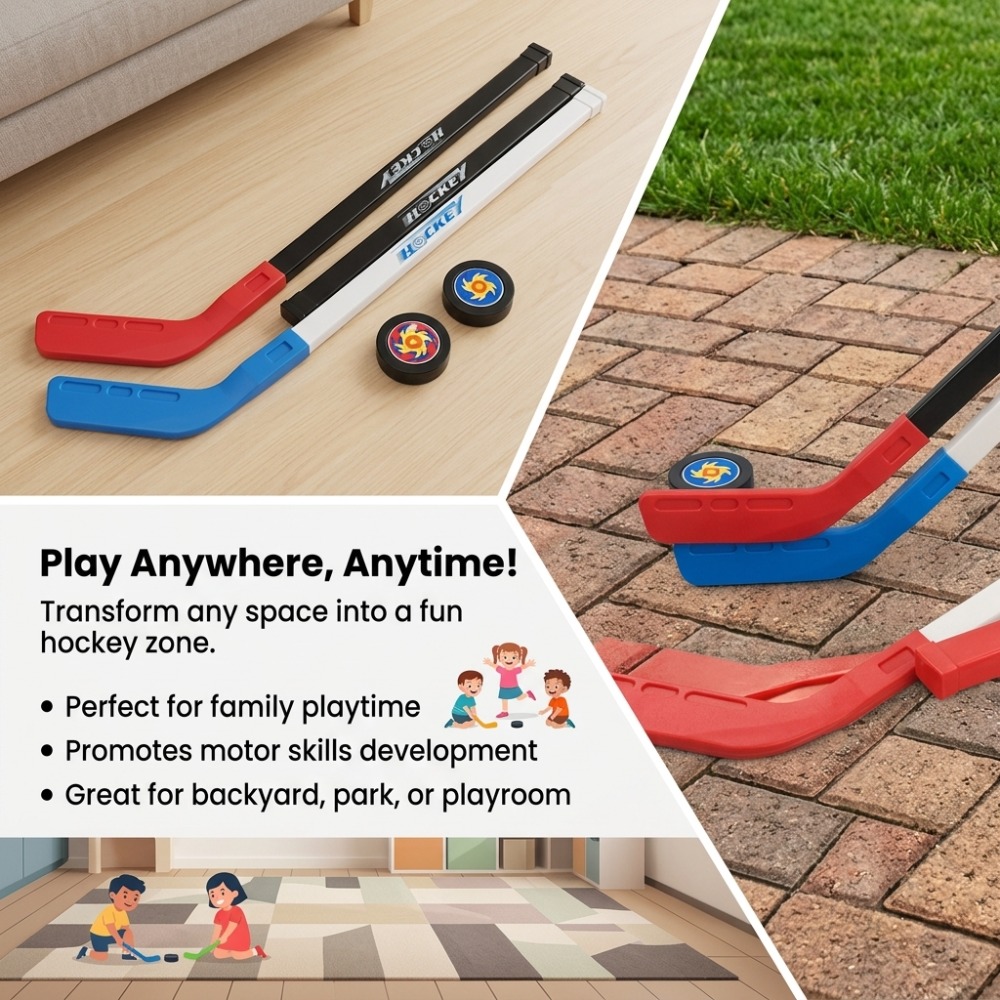 Пластиковая хоккейная клюшка 7 – обзор и цена Kids Outdoor Hockey Set