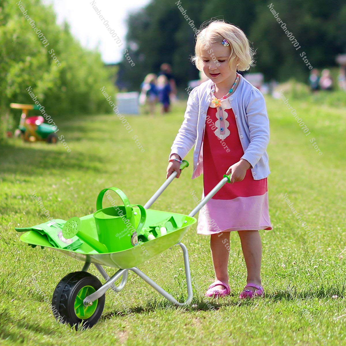 Детская уличная тачка, зеленый – обзор и цена Kids Outdoor Set