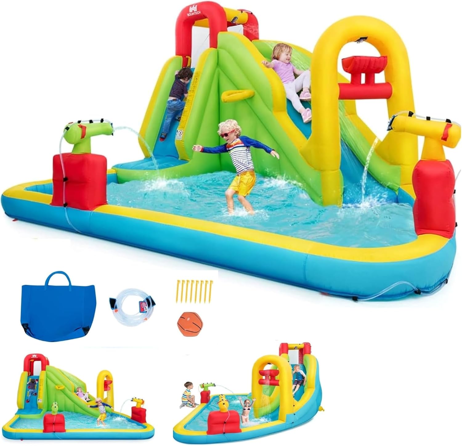 Надувной аквапарк-батут для де – обзор и цена Kids Outdoor Park