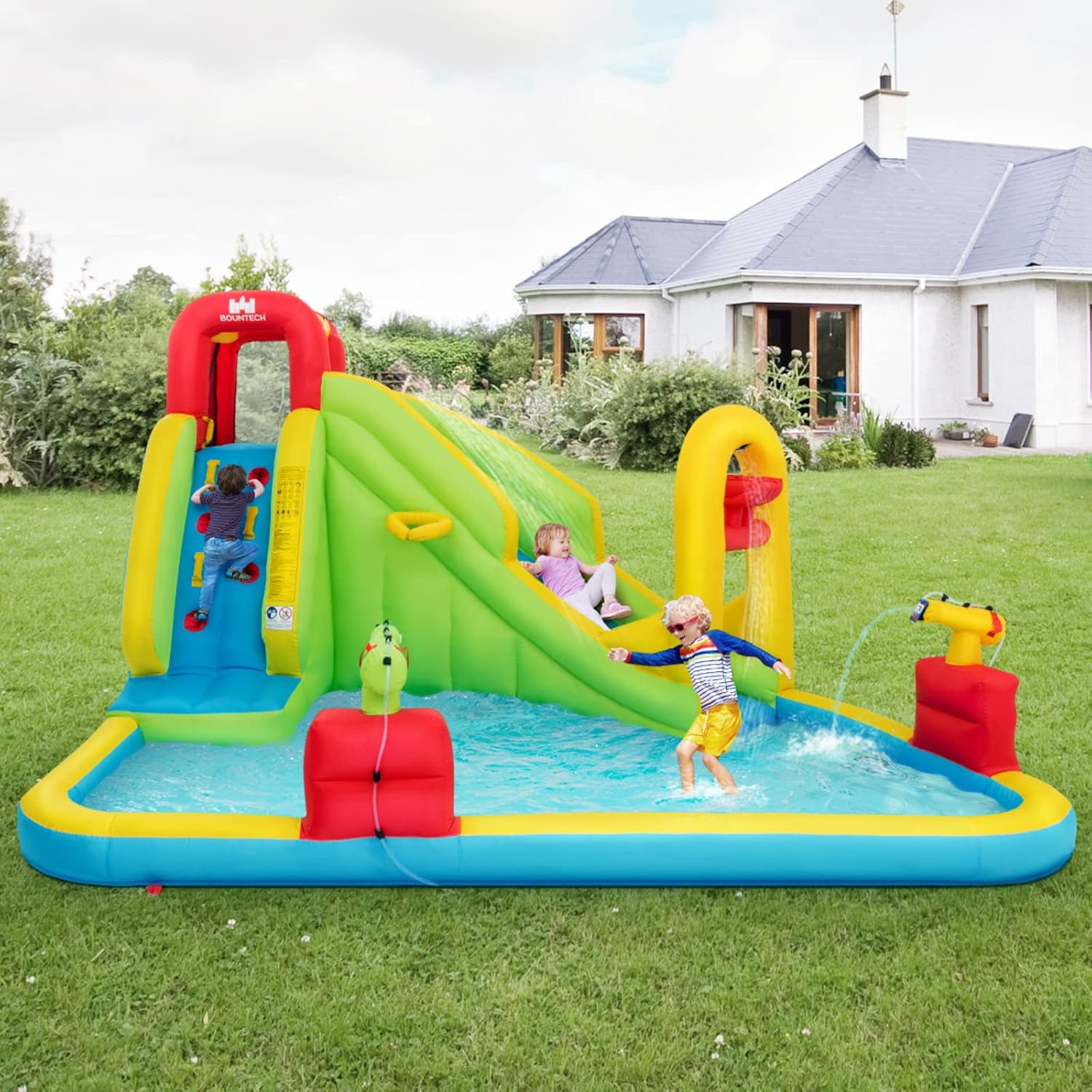 Надувной аквапарк-батут для де – обзор и цена Kids Outdoor Park