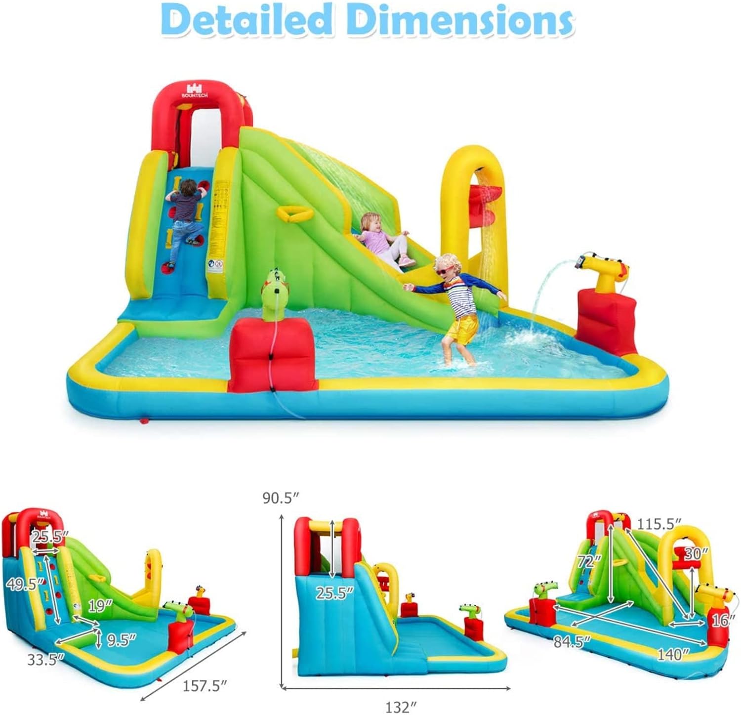 Надувной аквапарк-батут для де – обзор и цена Kids Outdoor Park