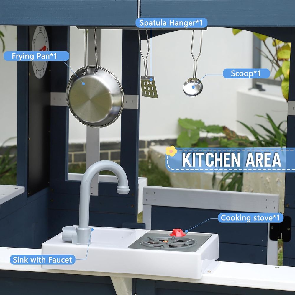 Детский игровой домик Jevol дл – обзор и цена Kids Outdoor Sink