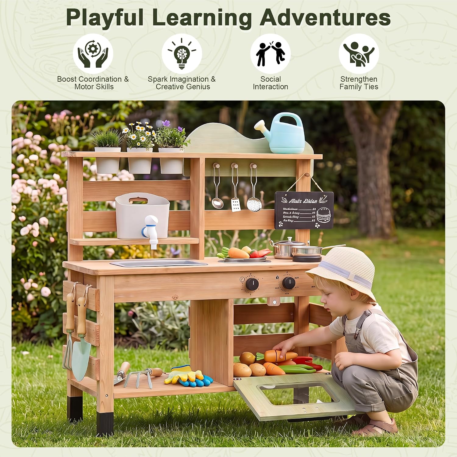 Детская уличная игровая кухня  – обзор и цена Kids Outdoor Sink