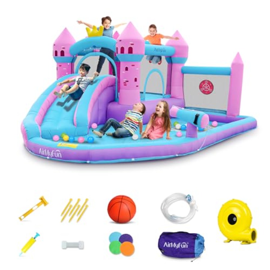 Надувная водная горка-батут дл – обзор и цена Kids Outdoor Inflatable Water Slide