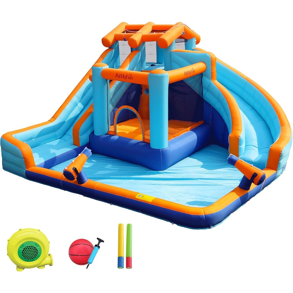 Большой надувной батут-горка с – обзор и цена Kids Outdoor Inflatable Water Slide