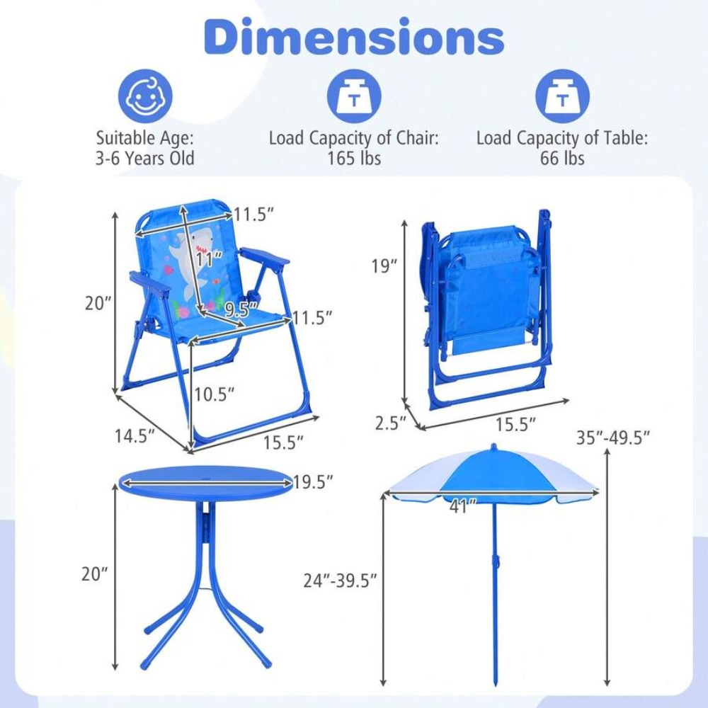 Детский стол для пикника с дву – обзор и цена Kids Outdoor Table And Chairs